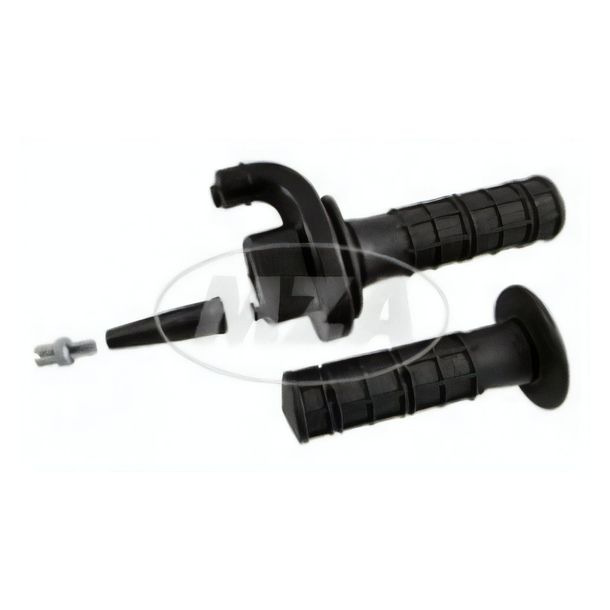 Fast throttle grip+fixed grip - incl. Tommaselli - rubber grips ø 22 mm+ø 24 mm