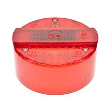 Tappo fanale posteriore per luce stop BSL, ø 120mm - rosso - 3 viti - presa luce 8520.26-200