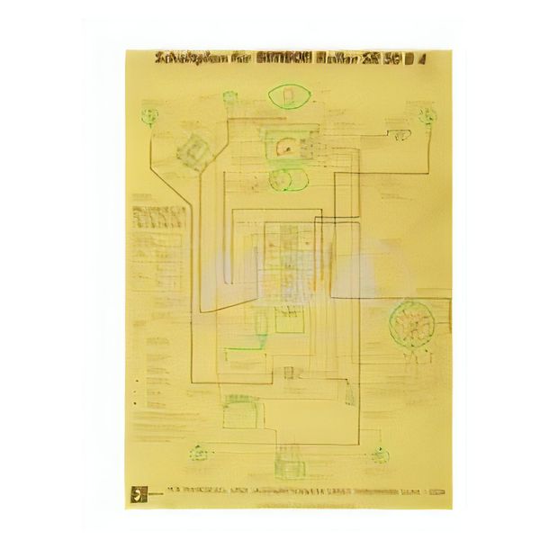 Simson wiring diagram, color poster for SR50 B4 - 6V version