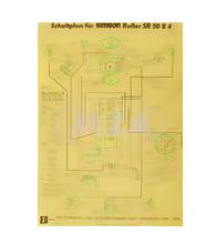 Simson Schaltplan,Farbposter für SR50 B4 - 6V-Version