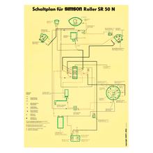 Simson Schaltplan, Farbposter für SR50N