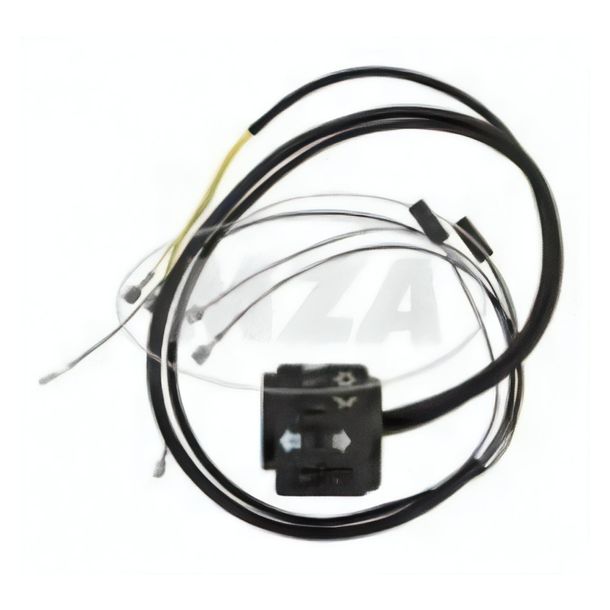 Simson switch combination 8626.19+19/1 compl. w. cable - 6+12 volts with flasher - flat handlebar - S51, S70