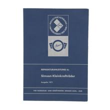 Simson Reparaturanleitung für Kleinkrafträder Vogelserie und SR1, SR2E, KR50 - Ausgabe 1971 (mit Schaltplänen)
