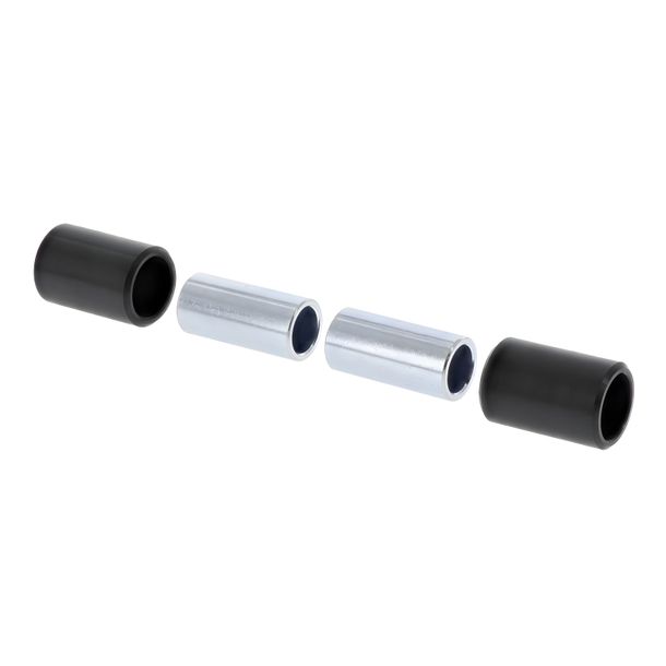 SET= 2x Polyamidbuchse schwarz + 2x Innenrohr - KR50, Vogelserie