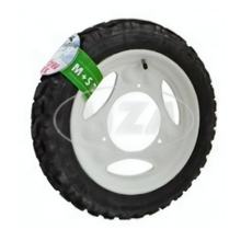 Rueda completa Simson Winter, blanca, 12 pulgadas, neumáticos 3.00-12, 47J, TT, Enduro, M+S Snowtex, K57 - SR50, SR80