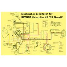 Schaltplan, Farbposter für KR51 / 2N und E
