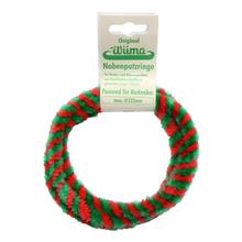 Par de anillos limpiadores de buje - rojo/verde - para moto - cubo de rueda Ø232 mm, 760 mm de largo