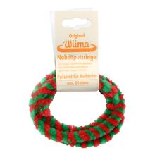 Par de anillos limpiadores de buje - rojo/verde - para Mokick - cubo de rueda Ø168 mm, 560 mm de largo