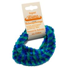 Paire de bagues de nettoyage de moyeu - vert/bleu - pour Mokick - moyeu de roue Ø168 mm, longueur 560 mm