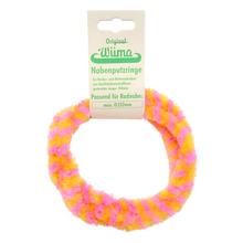 Par de anillos limpiacubos - amarillo/rosa - para moto - cubo de rueda Ø232 mm, 760 mm de largo