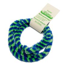 Paire de bagues de nettoyage de moyeu - bleu/vert fluo - pour moto - diamètre du moyeu de roue 232 mm, longueur 760 mm