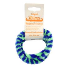 Paire de bagues de nettoyage de moyeu - bleu/vert fluo - pour Mokick - moyeu de roue Ø168 mm, longueur 560 mm