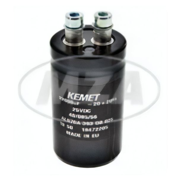 SET Glättungskondensator Ø35mm, Länge: ca. 75 mm - Kapazität: 22.000 mikroF