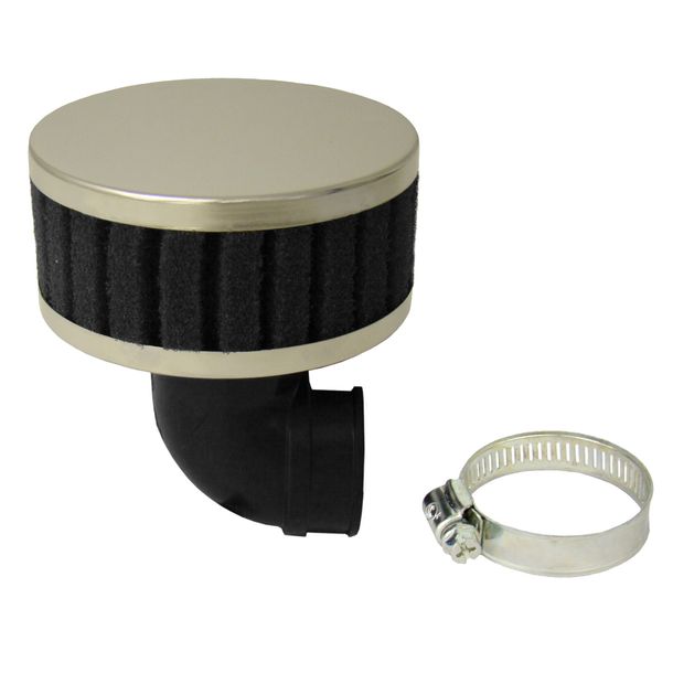 Tuningluftfilter, schwarz - 90° abgewinkelt