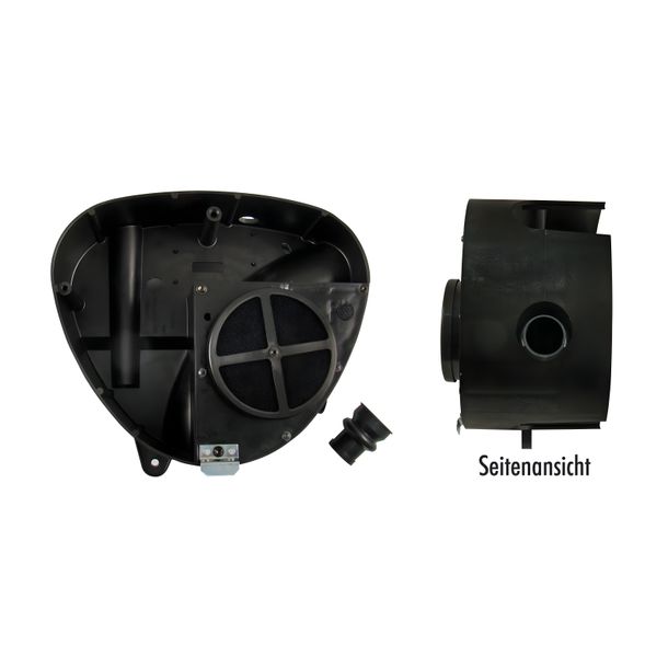 Tuning - airbox - housing middle section - air outlet ø 36 mm - incl. FILU tuning air filter plus special intake sleeve - for metal side cover