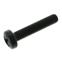 Linsenschraube M6x30-5.8-A4R (DIN 7985) - Kreuzschlitz Phillips PH - schwarz verzinkt