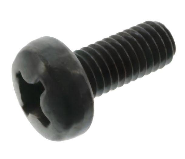 Vis ovale M6x14-4.8-A4R (DIN 7985) - cruciforme à empreinte cruciforme Phillips PH - zingué noir