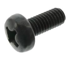Vis ovale M6x14-4.8-A4R (DIN 7985) - cruciforme à empreinte cruciforme Phillips PH - zingué noir