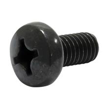 Vis ovale M6x12-4.8-A4R (DIN 7985) - cruciforme à empreinte cruciforme Phillips PH - zingué noir