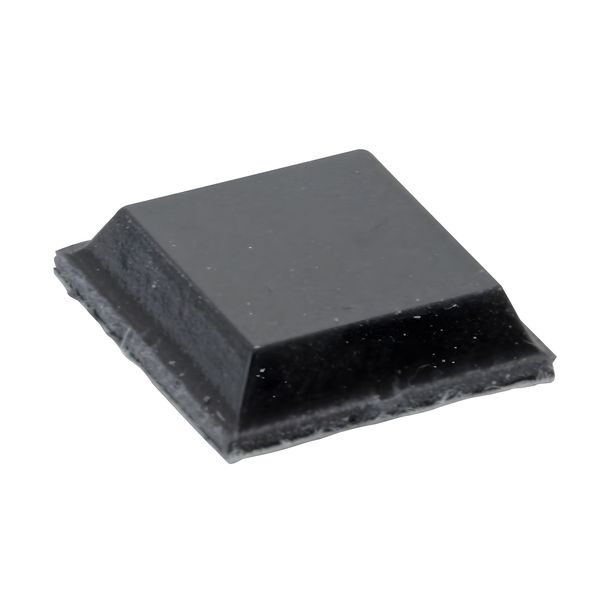 Puffer, selbstklebend - A=12.7mm, H=3,1mm - Farbe: schwarz - Material: Polyurethan (Gummi)