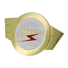 Insignia de marca de aluminio Simson dorada para la copa del manillar - KR51, SR4-2, -3, -4