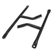 Puntone di supporto cintura superiore Simson SET destro+sinistro, verniciato nero - S50, S51, S53, S70, S83-B+C versione stradale