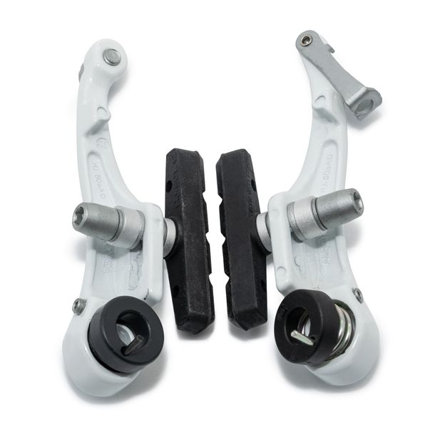 V-Bremse Fahrrad Aluminium vorne / hinten, weiß, 2 Stück