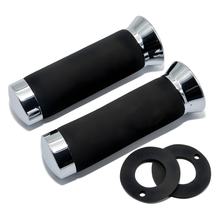 Lenkergriff Paar V Parts Schaumstoff / chrom, 22 mm, universal, 2 Stück für Motorradrad / Quad / Roller