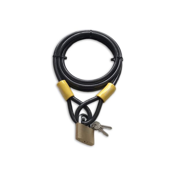 Candado de cable Lynx candado para bicicleta 10mm x 2,5m universal
