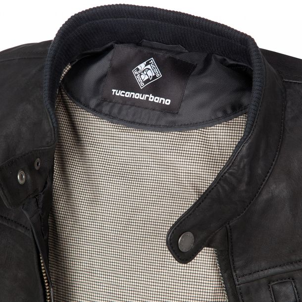 Blouson de moto en cuir Tucano Urbano BRED