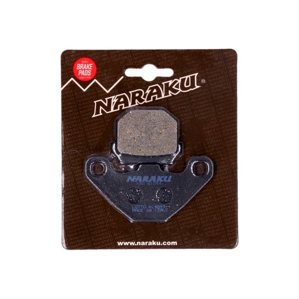 Bremsbeläge Naraku organisch für Aprilia, Hyosung, Peugeot, Derbi, Piaggio, TGB