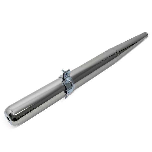 Escape de sintonización/escape FEZ 86 cm, diámetro 70 mm/diámetro 32 mm, cromado para enduro, S50, S51, S70