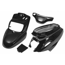 Kit carenatura 4 pezzi MXT Carenatura, nero metallizzato per MBK Booster / Yamaha BWS dal anno di fabbricazione 2004