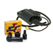 CDI Zündbox mit Spule +Zündkerzenstecker ähnlich / baugleich NGK für Gilera, Piaggio ohne Kat