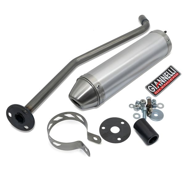 Giannelli Enduro Silencer with Approval, Aluminium for Generic Trigger 50, Trigger SM 50 / KSR Moto TR 50 SM