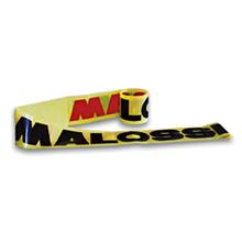 Absperrband Malossi Flatterband 12cm x 800m, gelb / rot