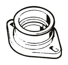 Malossi zuigrubber Ø 28 mm rechte wielbasis 65 PHBH 27-28 B