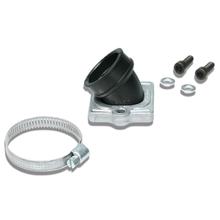 Collecteur d'admission Malossi X360 FKM Ø 22-28 mm longueur 33 mm, coudé pour Xamha/Minarelli horizontal