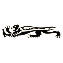 Aufkleber Malossi Löwe 228x50mm links schwarz, 1 Stück