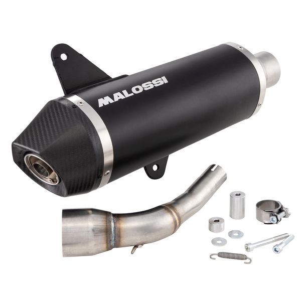 Scarico Malossi RX Nero per Vespa GTS 300i E4 anno 2017-18/HPE anno 2019