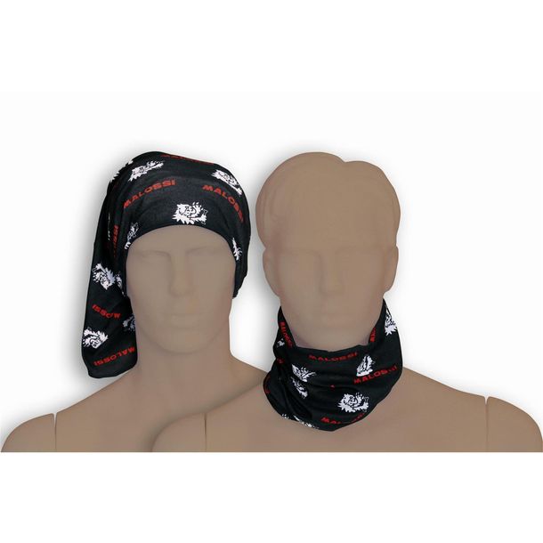Bandana Malossi Halstuch, schwarz – Bild 1