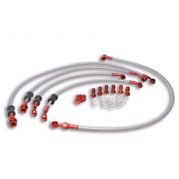 Brake line kit Malossi front/rear MHR brake for Yamha T-Max 500i year 2008-11