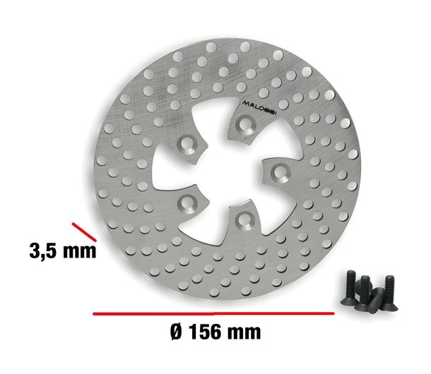 Bremsscheibe Malossi Ø 156mm, Dicke 3,5mm für Malaguti / Peugeot