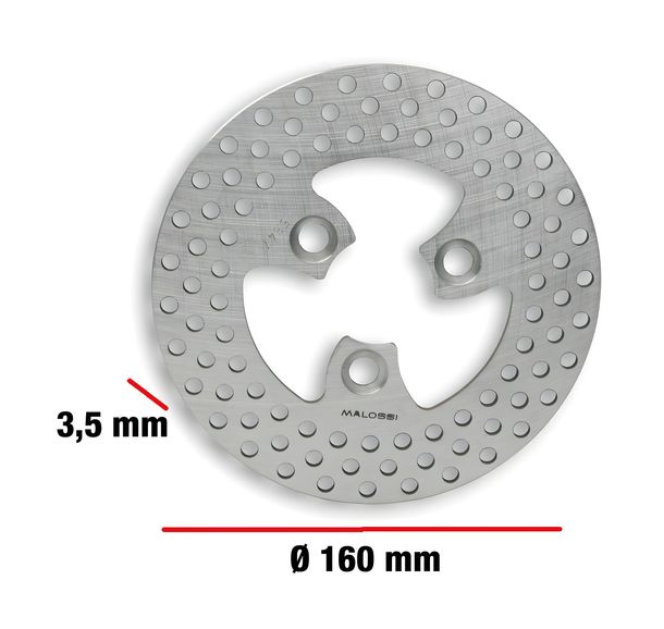 Disco de freno Malossi diámetro 160 mm, grosor 3,5 mm, 0359