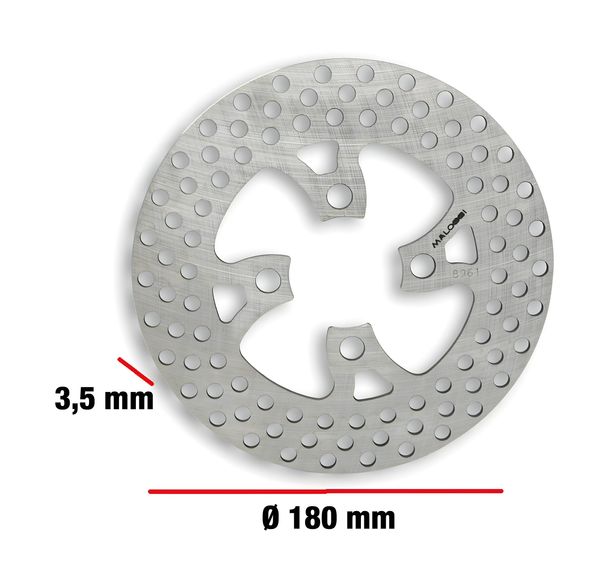 Malossi brake disc diameter 180 mm, thickness 3.5 mm, 0393