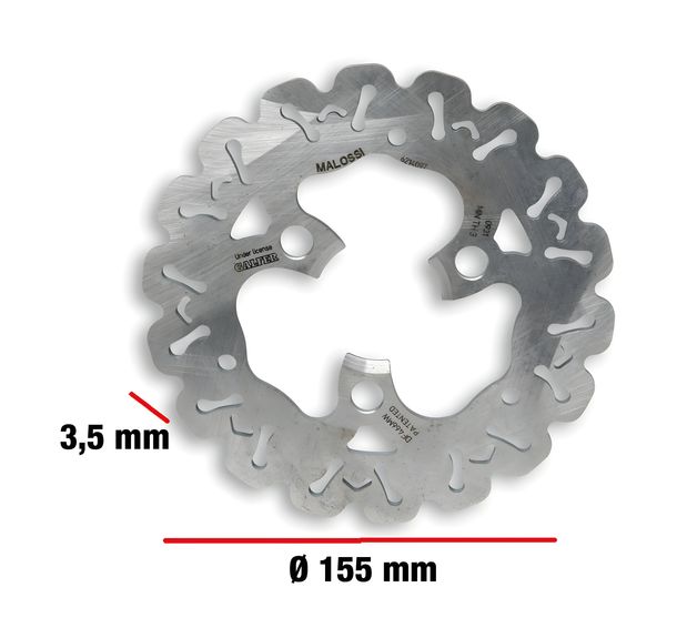Bremsscheibe Malossi Whoop Disc Ø 155mm, Dicke 3,5mm, 0406