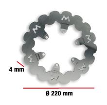 Disco de freio Malossi Whoop Disc Ø 220mm, Espessura 4mm, 0717