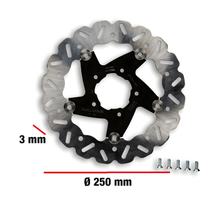 Disco de freio Malossi Whoop Diâmetro Ø 250mm, Espessura 3mm para F32S / F37R Gilera Runner 125-200
