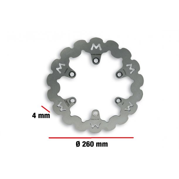 Malossi brake disc, diameter 260 mm, thickness 4 mm, 0196