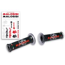 Griffe Malossi offen Ø 30mm, schwarz mit Malossi Logo, 2 Stück